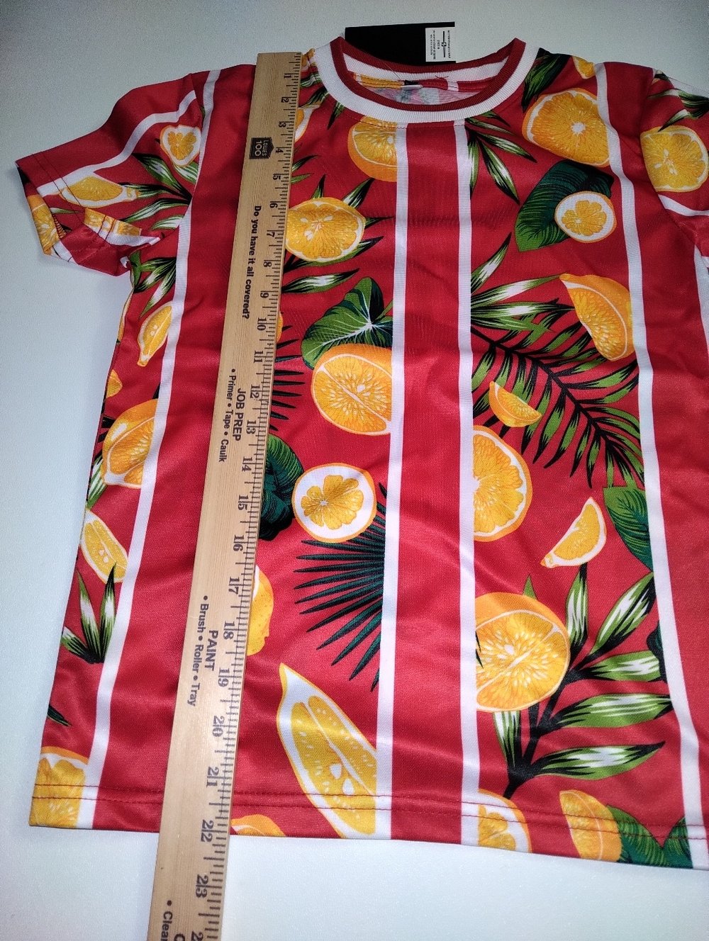 South Pole Boy's Red Tee with Orange Citrus Print New Size 8 - Picture 4 of 5